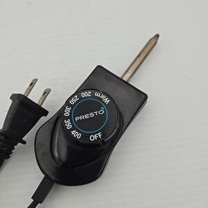 PRESTO HOT PLATE ELECTRIC SKILLET TEMPERATURE CONTROL CORD, 1500W, MODEL 0690005